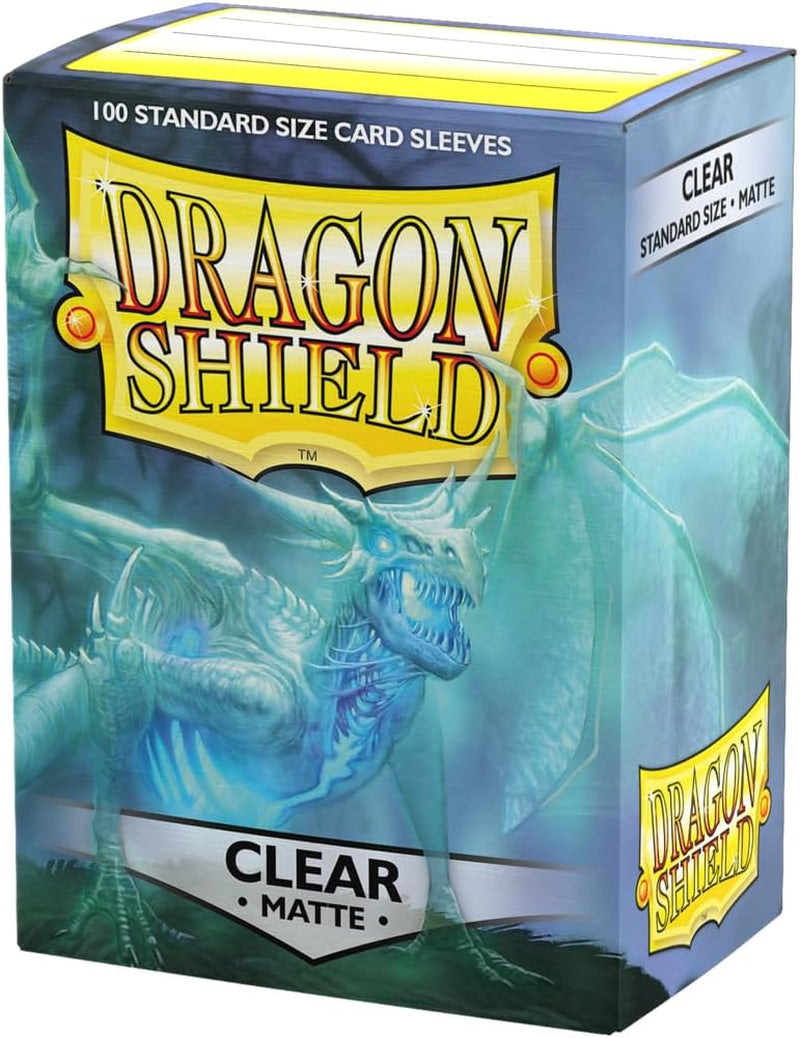 | Standard Size Card Matte Sleeves | 100 CT - Smooth & Tough Premium TCG Sleeves | Compatible with Pokemon, Flesh & Blood, One Piece & Magic the Gathering | Clear