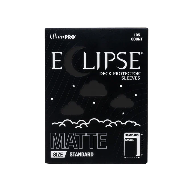 ECLIPSE® Matte Standard DECK PROTECTOR® Sleeves: Jet Black - 105ct