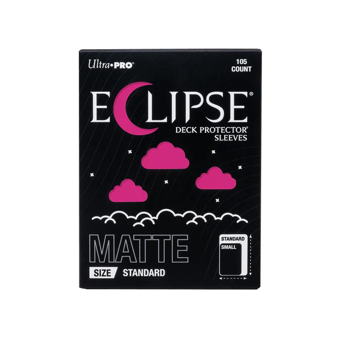 ECLIPSE® Matte Standard DECK PROTECTOR® Sleeves: Hot Pink - 105ct