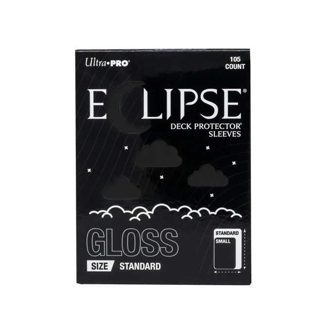 ECLIPSE® Gloss Standard DECK PROTECTOR® Sleeves: Jet Black - 105ct