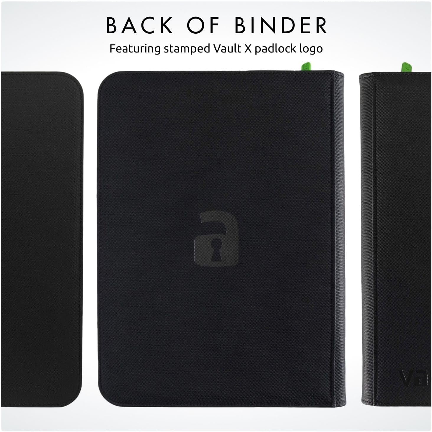 9 Pocket Zip Trading Card Binder 360 Cards Exo-Tec (Black)