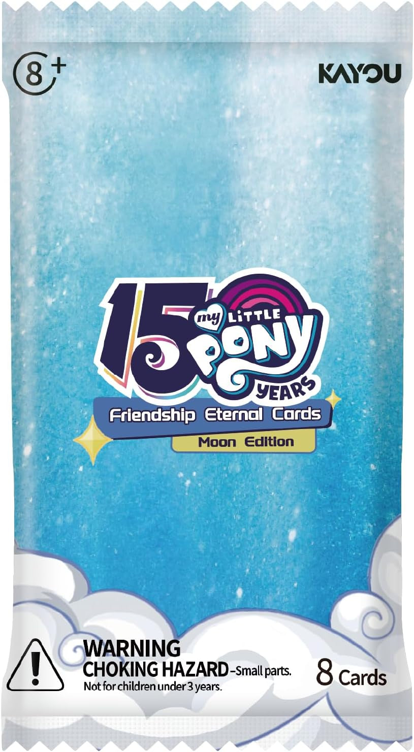 My Little Pony Friendship Eternal Cards, Moon Edition Series 2, English, 12 Blister Packs Display with Promo Card, Anniversary Celebration Theme