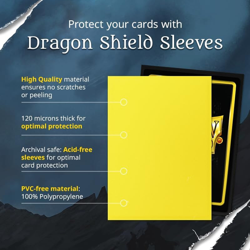 | Matte Dual Standard Size Card Sleeves | 100 - Smooth & Tough Premium TCG Sleeves - Compatible with Pokemon, One Piece & Magic the Gathering | Cobalt & Silver