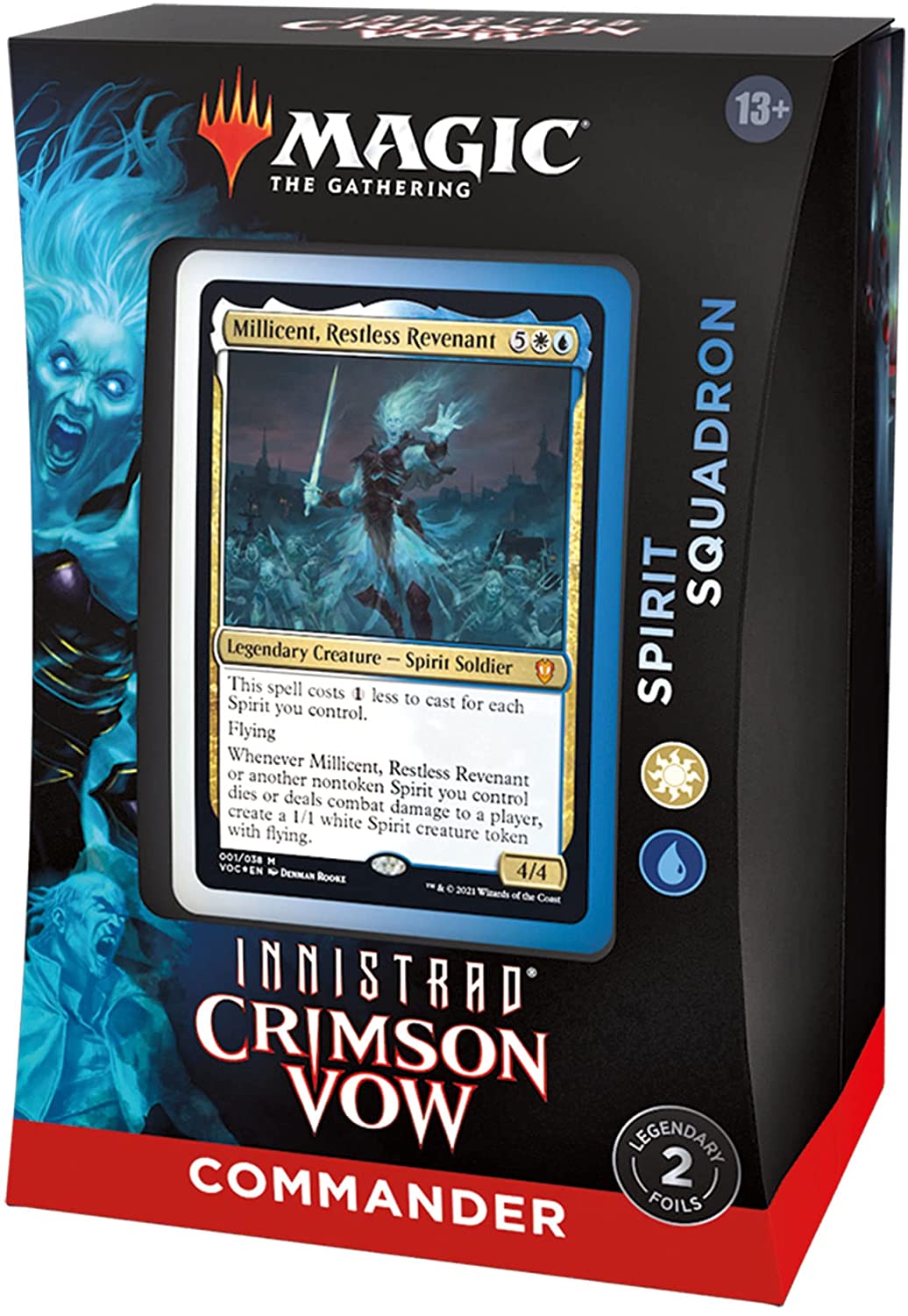 Magic: The Gathering Innistrad: Crimson Vow Commander Deck – Spirit Squadron (White-Blue)