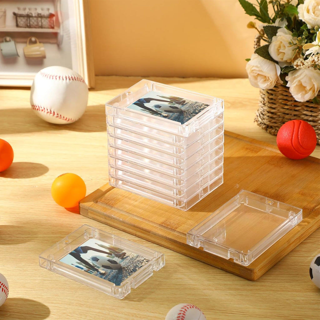 20 Pcs 360Pt Magnetic Card Holder Clear Trading Card Sleeves, Magnetic Cards Case U-V Thick Protection Sleeves Hard Plastic Cards Case for Trading Sports Games Storing Displaying
