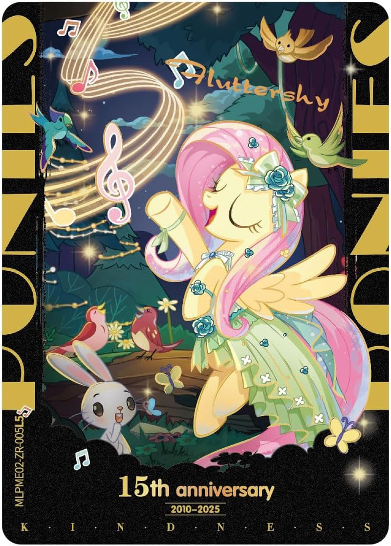 My Little Pony Friendship Eternal Cards, Moon Edition Series 2, English, 12 Blister Packs Display with Promo Card, Anniversary Celebration Theme