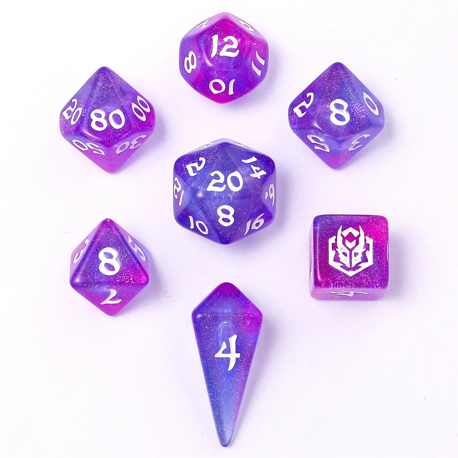 Mini Polymer RPG Dice Set - Fairy Farts