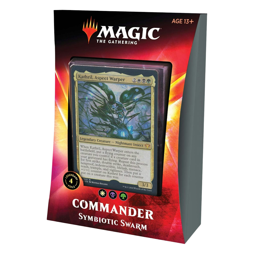 Magic: The Gathering Symbiotic Swarm Ikoria Commander Deck | 100 Card Deck | 4 Foil Legendary Creatures