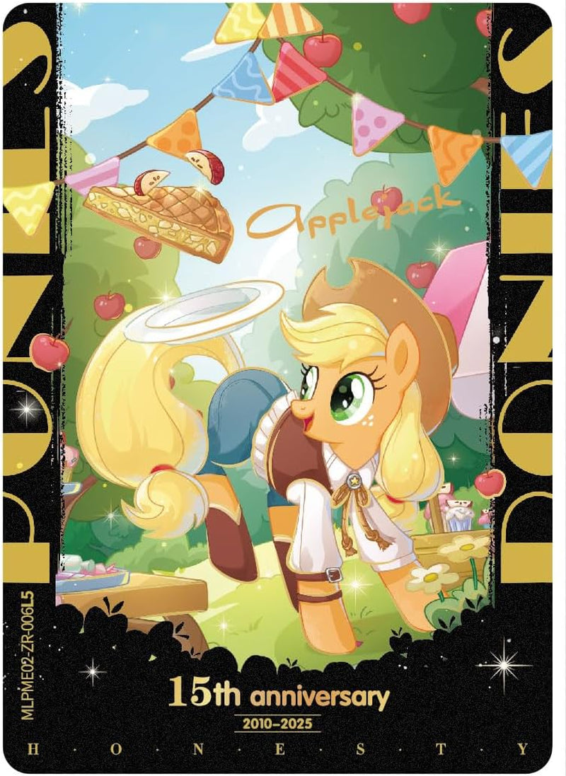 My Little Pony Friendship Eternal Cards, Moon Edition Series 2, English, 12 Blister Packs Display with Promo Card, Anniversary Celebration Theme