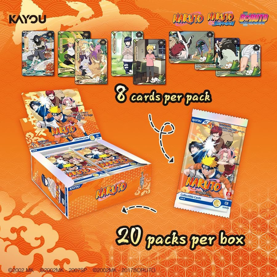 Naruto Collectible Cards Earth Scroll Series 1, English NA Edition Booster Box with PR Card