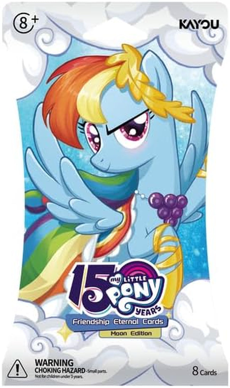 My Little Pony Friendship Eternal Cards, Moon Edition Series 2, English, 12 Blister Packs Display with Promo Card, Anniversary Celebration Theme