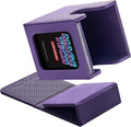 Commander Deck Box Lite - Card Display with Mini Snap Card Holder & Removable Cover, Fits 100+ Single-Sleeved Cards, Ideal for MTG, PTCG, OPCG, SWU & More(Purple)