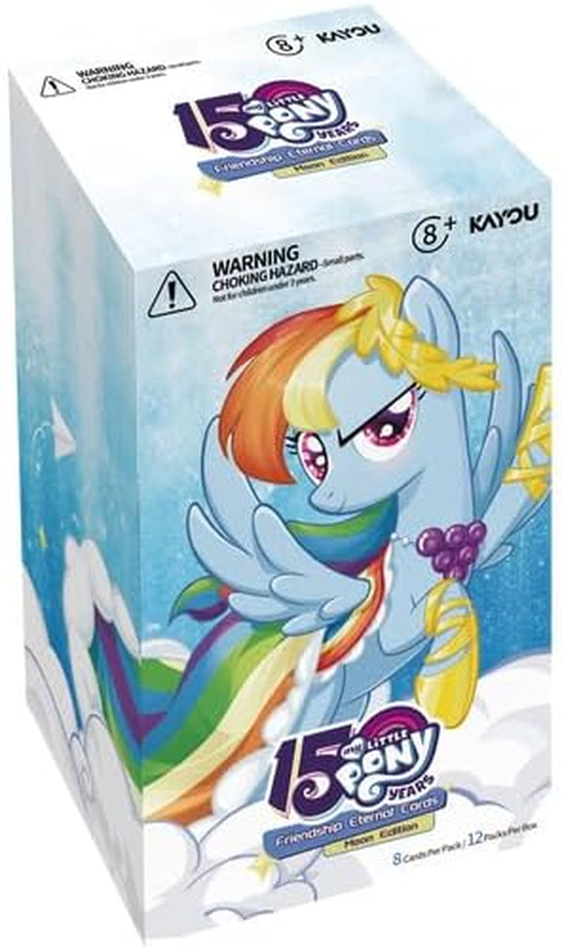 My Little Pony Friendship Eternal Cards, Moon Edition Series 2, English, 12 Blister Packs Display with Promo Card, Anniversary Celebration Theme