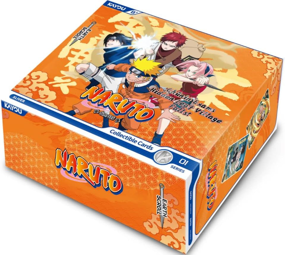 Naruto Collectible Cards Earth Scroll Series 1, English NA Edition Booster Box with PR Card