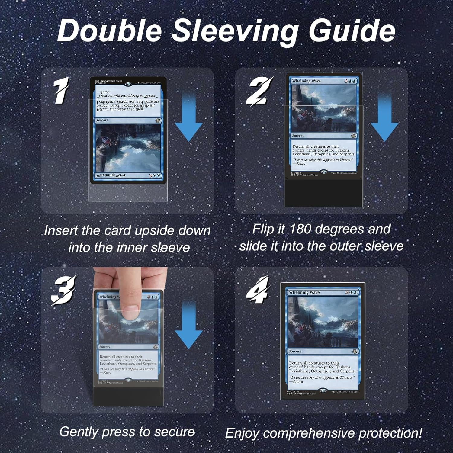 600 Pack Card Sleeves, Perfect Fit Inner Sleeves Ideal for Double-Sleeving, Trading Card Sleeve Compatible with MTG, TCG, Gaming Cards
