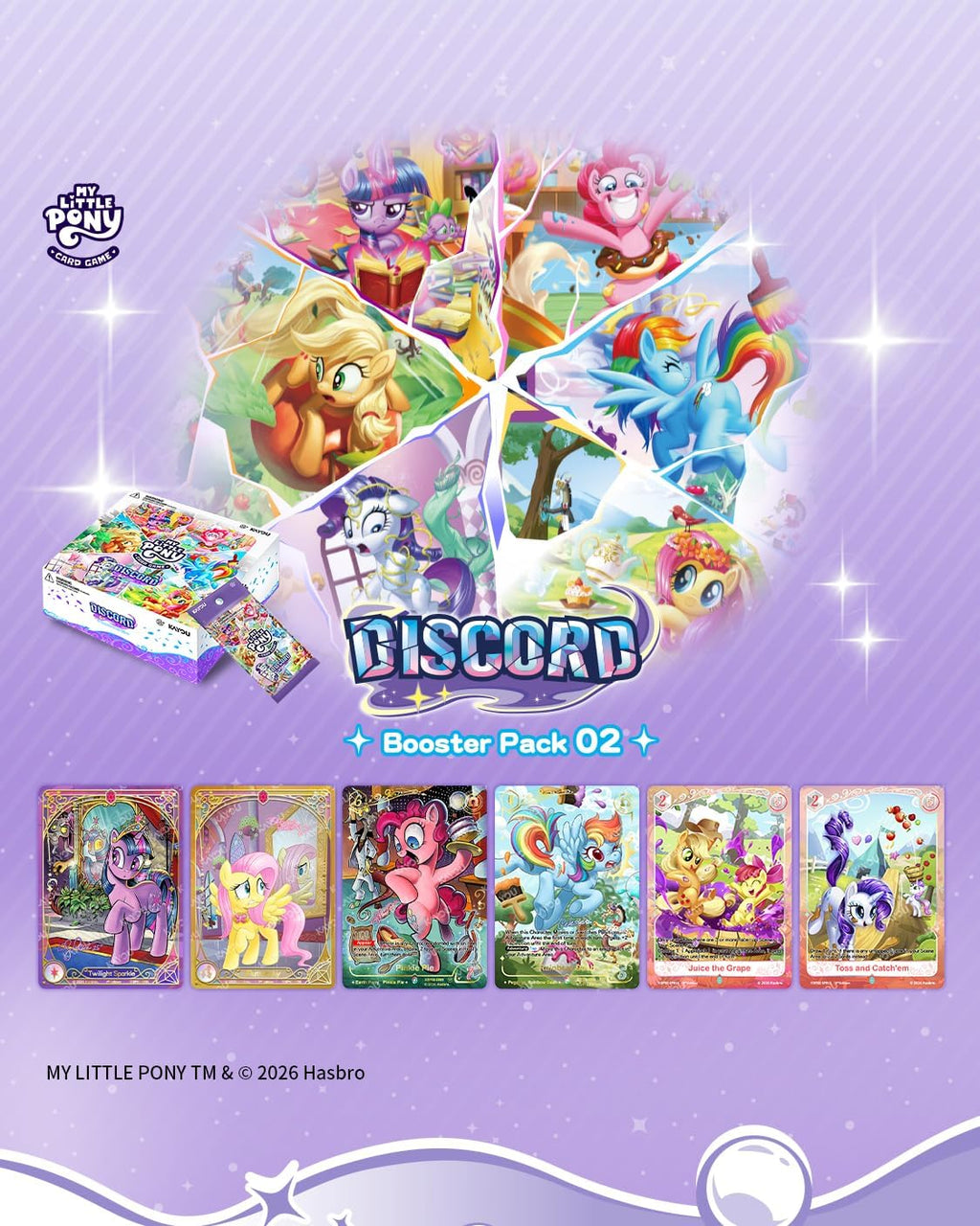 My Little Pony Trading Card Game, Discord, TCG, 20 Packs, 5 Cards/Pack