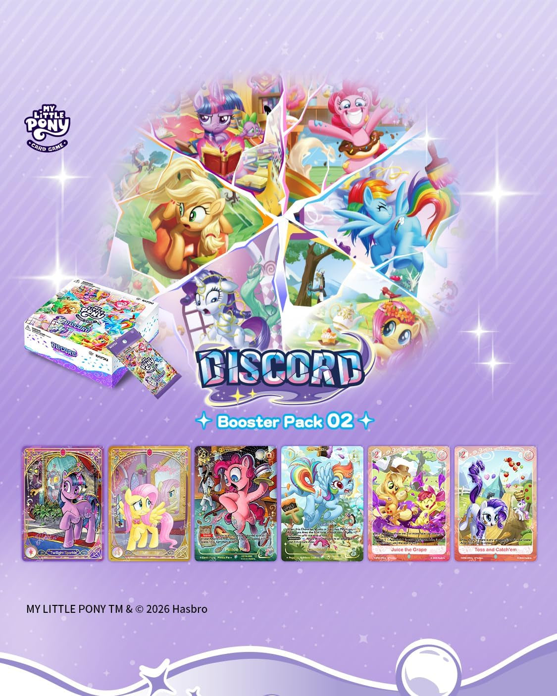 My Little Pony Trading Card Game, Discord, TCG, 20 Packs, 5 Cards/Pack